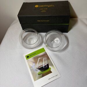 Clear Glass Cupa-Rocks Spinning glasses. Hand blown. The latest craze